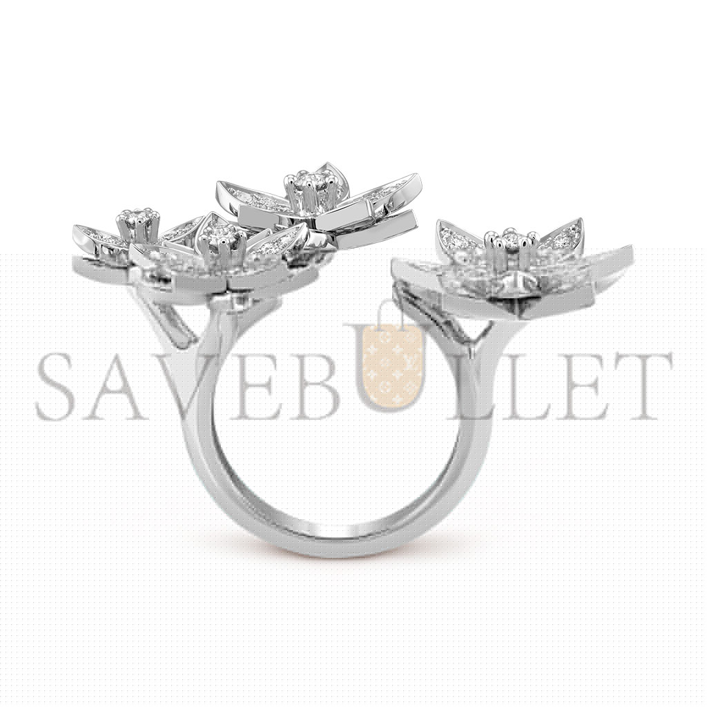 VAN CLEEF ARPELS LOTUS BETWEEN THE FINGER RING, 4 FLOWERS VCARP7TF00
